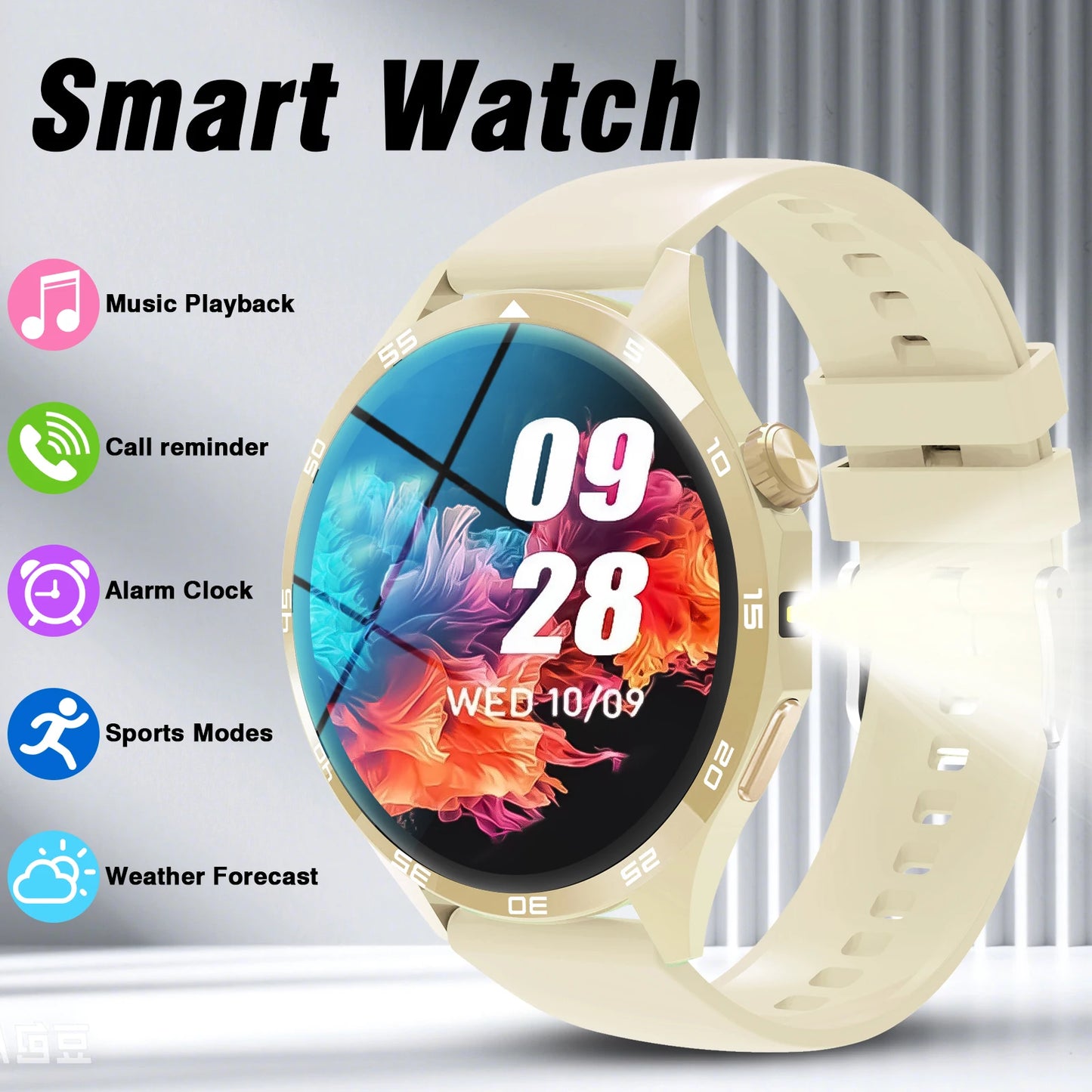 2026 New Smart Watch Men 1.52" HD IPS Screen Bluetooth Call Fitness Tracker Heart Rate Monitor Sports Smartwatch Gift