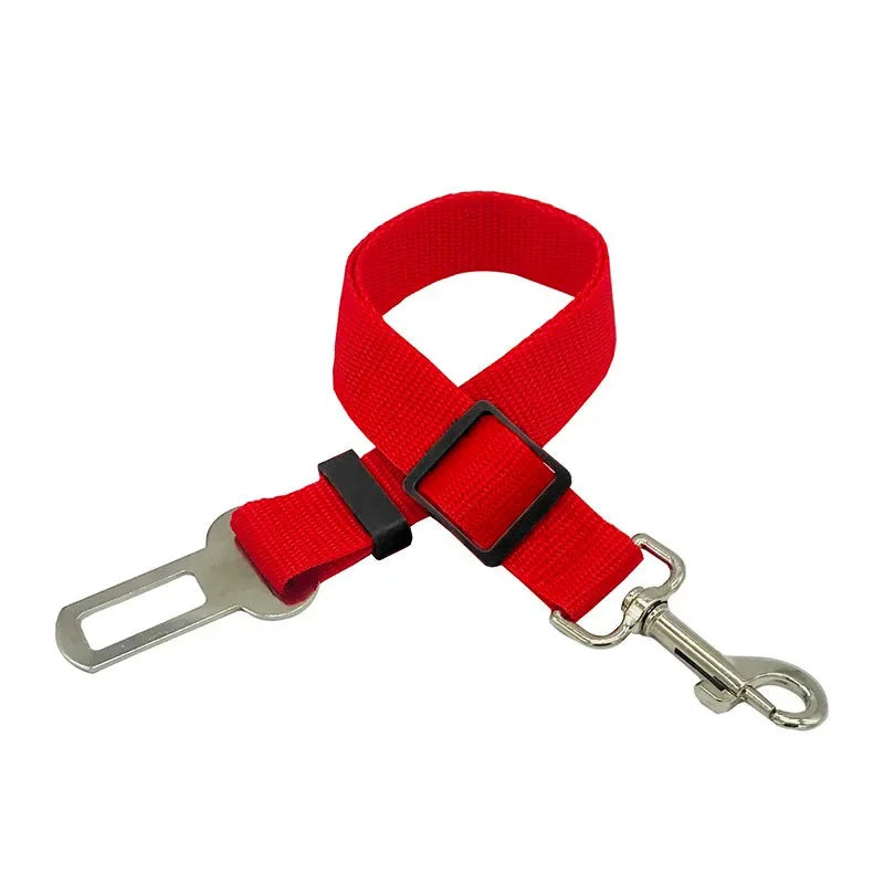 Dog Car Seat Belt Safety Protector Travel Pets Accessories Dog Leash Collar Breakaway Solid Car Harness