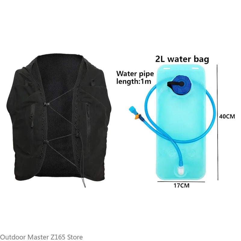 Outdoor Sports Trail Running Hydration Vest with Large Capacity Backpack Spring Summer Cycling Marathon Hydration Undershirt Bag