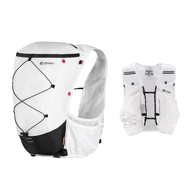 ANMEILU 10L Lightweight Off-Road Hydration Backpack Vest Soft Water Bladder Flask For Hiking Trail Sports Running Marathon Race