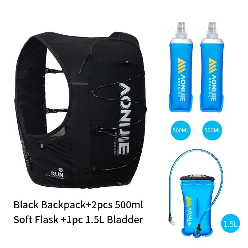 AONIJIE C9116 Hydration Pack 10L High Capacity Running Hydration Vest for Cross-Country, Hiking Mountaineering and Marathon