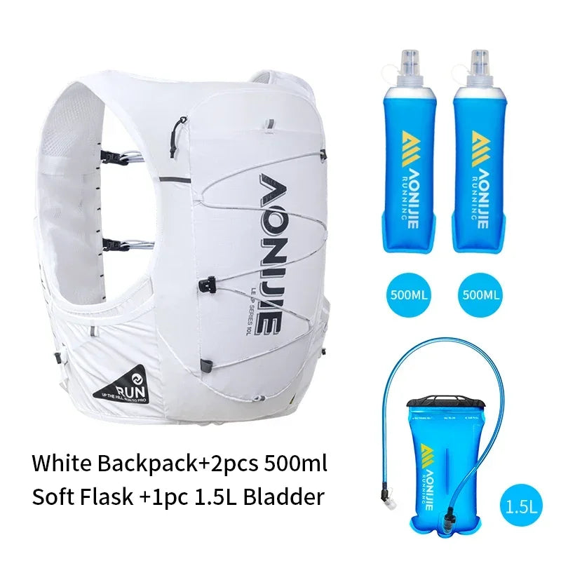 AONIJIE C9116 Hydration Pack 10L High Capacity Running Hydration Vest for Cross-Country, Hiking Mountaineering and Marathon