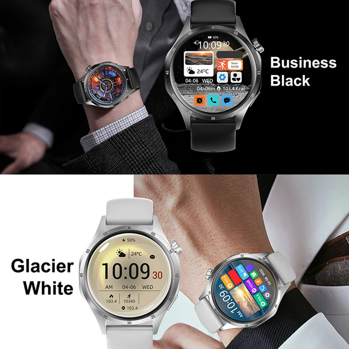 2026 New Smart Watch Men 1.52" HD IPS Screen Bluetooth Call Fitness Tracker Heart Rate Monitor Sports Smartwatch Gift